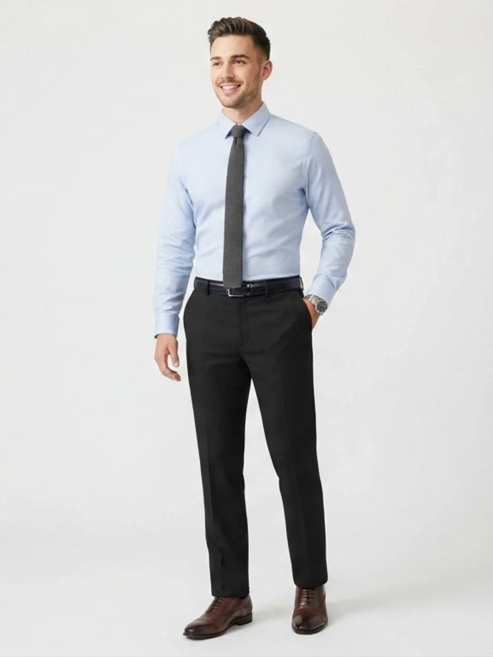 NWOT Doc & Amelia by Cintas Men's Black Dress Pants Size 32RG